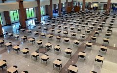 When staff and students return to Westside in October, they will find the Commons looking very different. Gone are the tables, replaced with desks, where students will wait in the morning, and freshmen will have lunch.