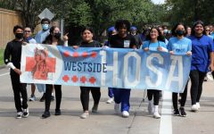 Westsides HOSA members participate in the annual Homecoming Parade. October 15, 2021